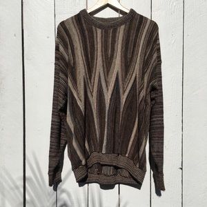 Vintage Alan Stuart Geometric Striped Sweater